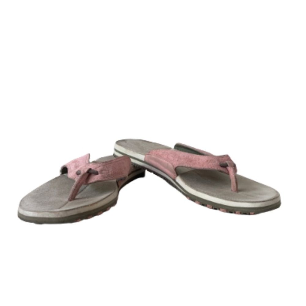 • Columbia Solna Pink Suede Flip Flop Sandal •